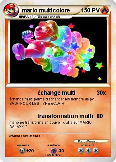 Pokemon mario multicolore