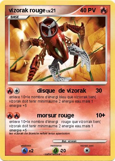 Pokemon vizorak rouge