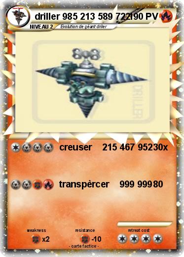 Pokemon driller 985 213 589 722