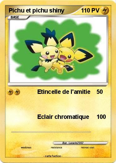 Pokemon Pichu et pichu shiny
