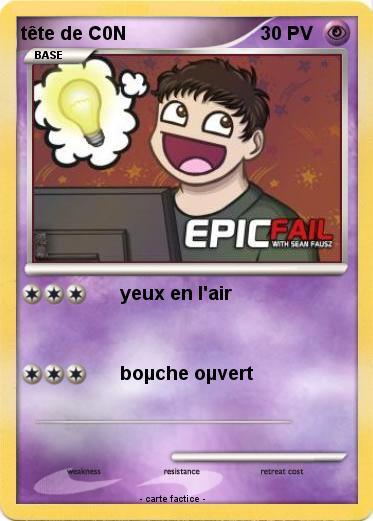 Pokemon tête de C0N