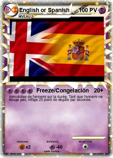 Pokemon English or Spanish