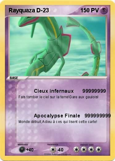 Pokemon Rayquaza D-23
