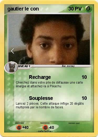 Pokemon gautier le con