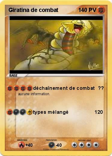 Pokemon Giratina de combat