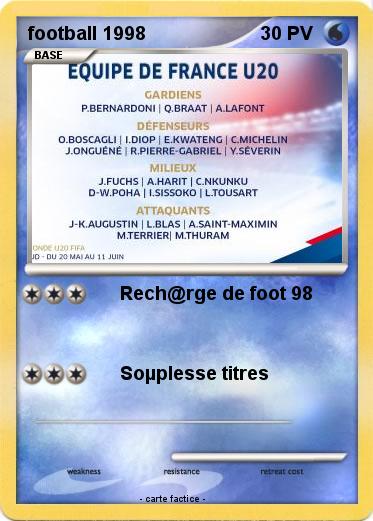 Pokemon football 1998