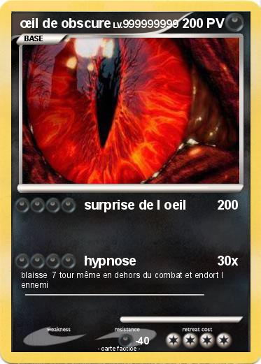 Pokemon œil de obscure