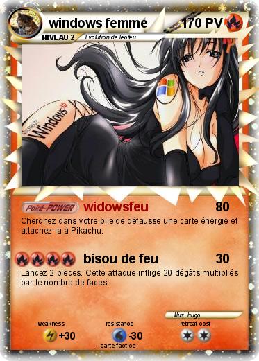 Pokemon windows femme
