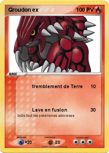 Pokemon Groudon ex