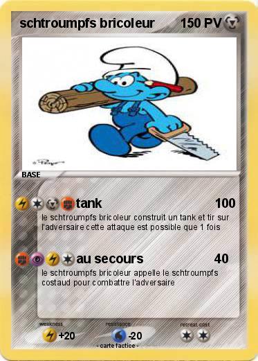 Pokemon schtroumpfs bricoleur