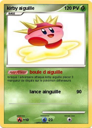 Pokemon kirby aiguille