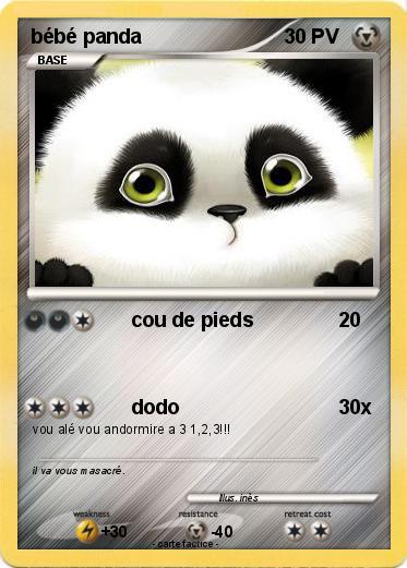 Pokemon bébé panda
