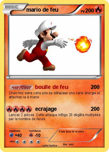 Pokemon mario de feu