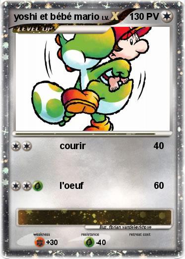 Pokemon yoshi et bébé mario