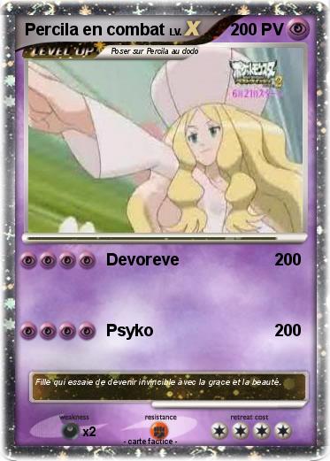Pokemon Percila en combat