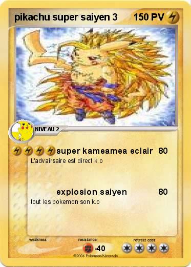 Pokemon pikachu super saiyen 3