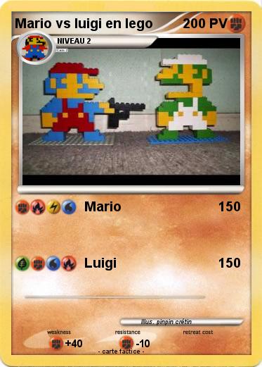 Pokemon Mario vs luigi en lego