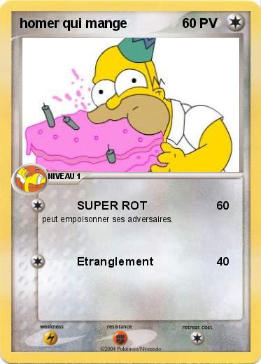 Pokemon homer qui mange 