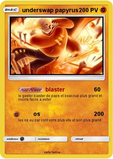 Pokemon underswap papyrus