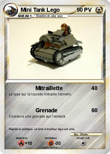 Pokemon Mini Tank Lego