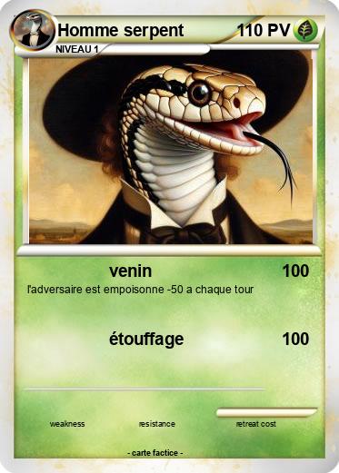 Pokemon Homme serpent