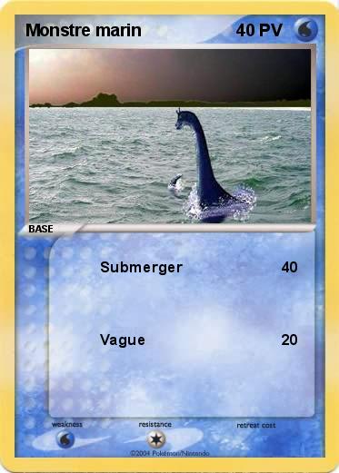 Pokemon Monstre marin