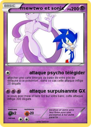 Pokemon mewtwo et sonic