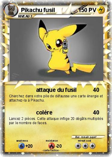 Pokemon Pikachu fusil