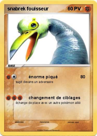 Pokemon snabrek fouisseur