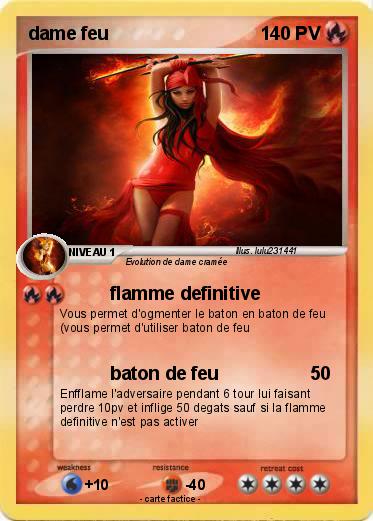 Pokemon dame feu