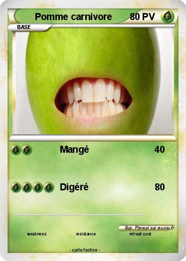 Pokemon Pomme carnivore
