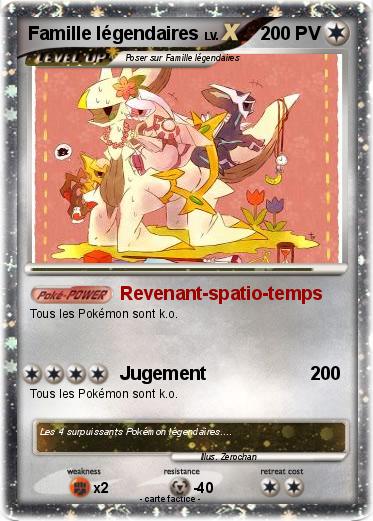 Pokemon Famille légendaires