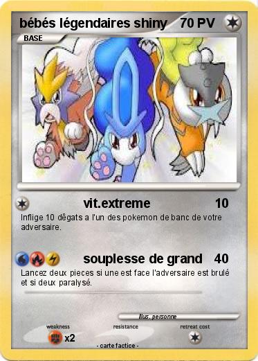 Pokemon bébés légendaires shiny