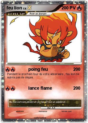 Pokemon feu lion