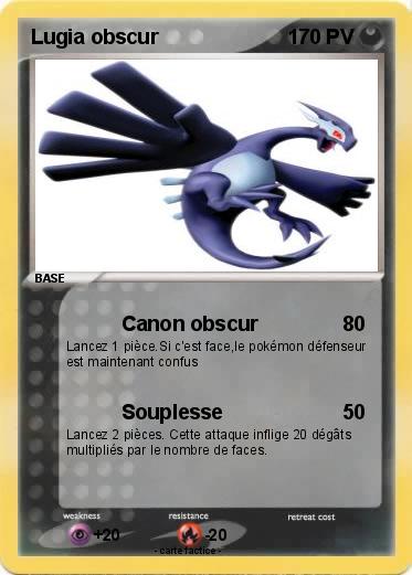 Pokemon Lugia obscur