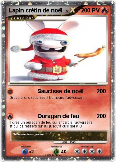 Pokemon Lapin crétin de noël