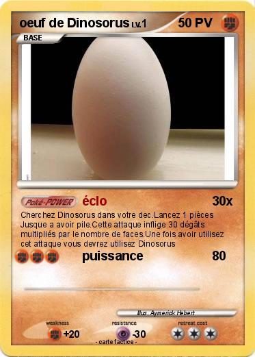 Pokemon oeuf de Dinosorus