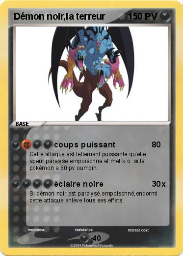 Pokemon Démon noir,la terreur