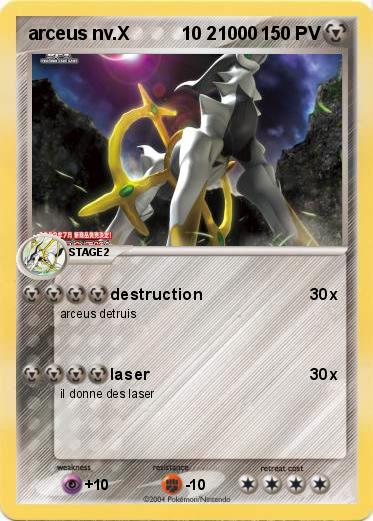 Pokemon arceus nv.X          10 21000