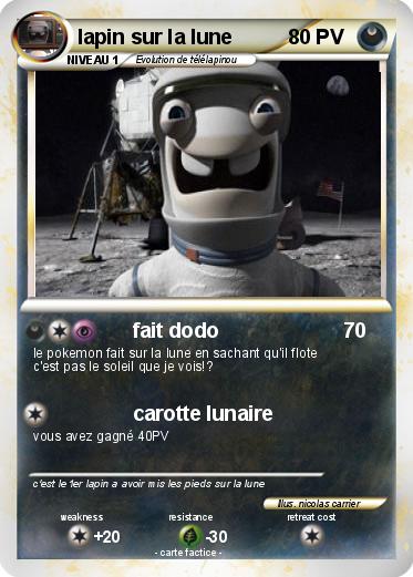 Pokemon lapin sur la lune