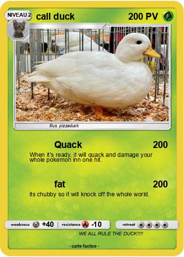 Pokemon call duck