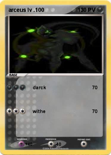 Pokemon arceus lv .100