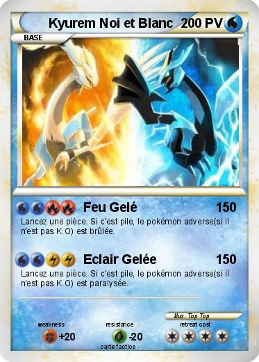 Pokemon Kyurem Noi et Blanc