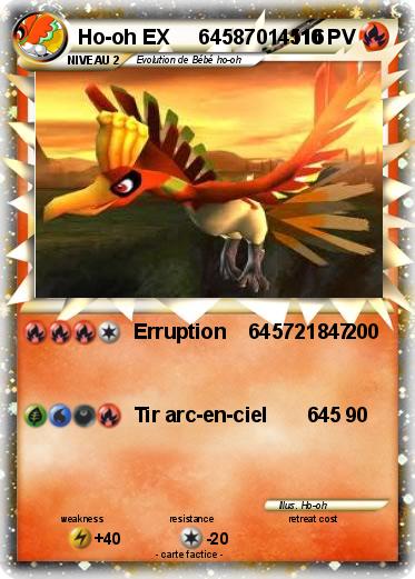 Pokemon Ho-oh EX     64587014516
