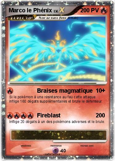 Pokemon Marco le Phénix