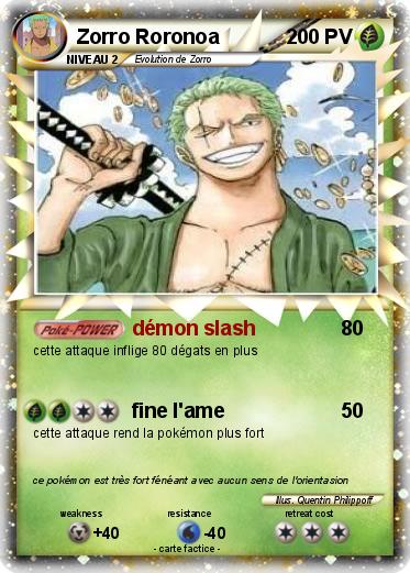 Pokemon Zorro Roronoa