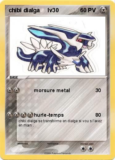 Pokemon chibi dialga     lv30