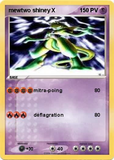 Pokemon mewtwo shiney X