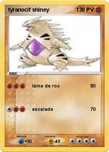 Pokemon tyranocif shiney 