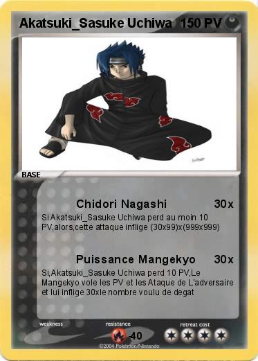 Pokemon Akatsuki_Sasuke Uchiwa